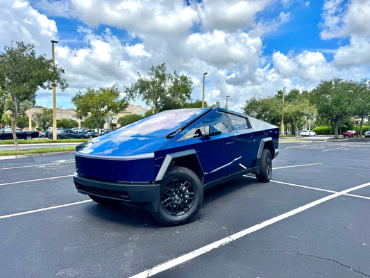 CHROME BLUE CYBERTRUCK DAILY RENTAL - AWD 2024